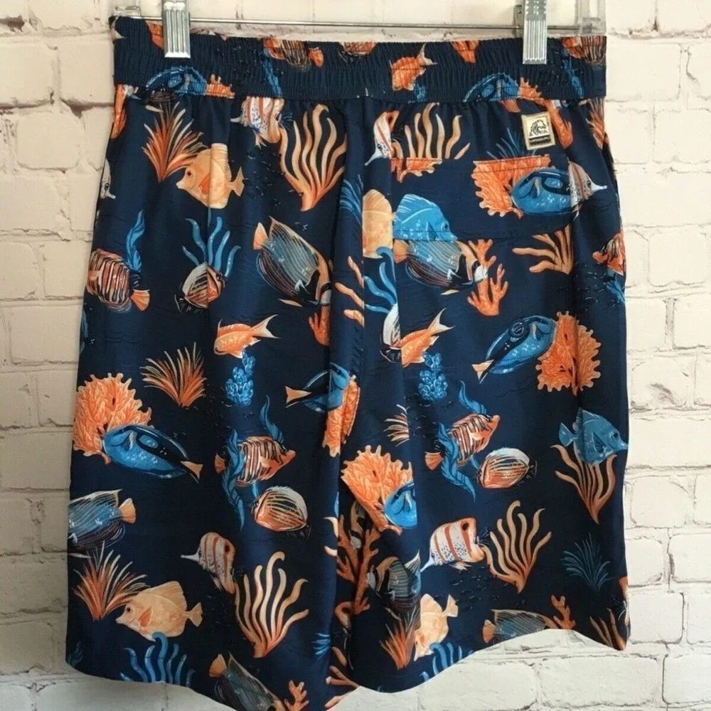 NWT SurfsideSupply‎ Tropical Theme Swim Trunks Men XS China Polyester/Spandex